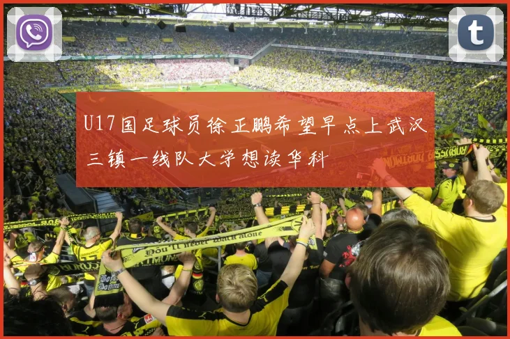 U17国足球员徐正鹏希望早点上武汉三镇一线队大学想读华科